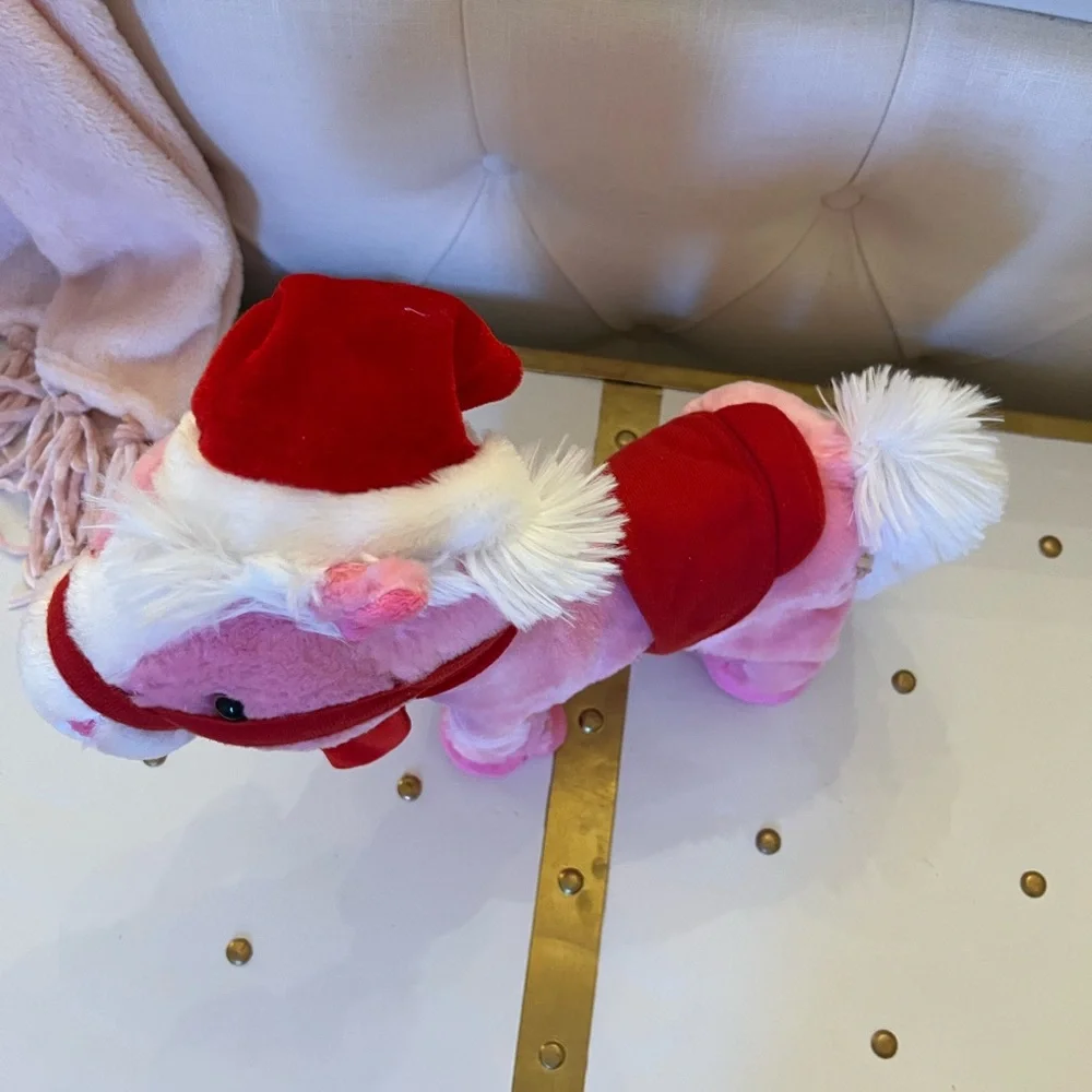 Dan Dee Pink and Red Stuffed Horse Toy - Picture 4 of 5